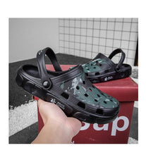 将图片加载到图库查看器，Men Sandals Summer Camouflage Hole Shoes Garden Shoes Outdoor Non-slip Beach Shoes Flat Sandals Home Slippers Unisex Garden Clogs Shoes Slippers Sandals For Mens
