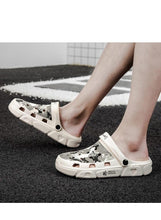 将图片加载到图库查看器，Men Sandals Summer Camouflage Hole Shoes Garden Shoes Outdoor Non-slip Beach Shoes Flat Sandals Home Slippers Unisex Garden Clogs Shoes Slippers Sandals For Mens
