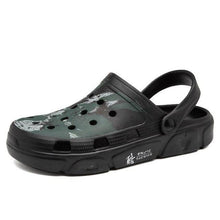 将图片加载到图库查看器，Men Sandals Summer Camouflage Hole Shoes Garden Shoes Outdoor Non-slip Beach Shoes Flat Sandals Home Slippers Unisex Garden Clogs Shoes Slippers Sandals For Mens
