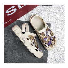 将图片加载到图库查看器，Men Sandals Summer Camouflage Hole Shoes Garden Shoes Outdoor Non-slip Beach Shoes Flat Sandals Home Slippers Unisex Garden Clogs Shoes Slippers Sandals For Mens
