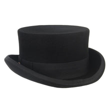 将图片加载到图库查看器，Men Simple Classic Wool Hat For Men/Women New Pork Pie Hat Men's Porkpie Breathable Hats Flat Top Men's Fedora Hat Party Costume Fedoras Black Hats
