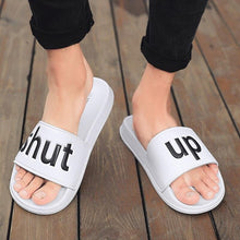 将图片加载到图库查看器，Men Slippers Unisex Bathroom Home Slides Male Couple Beach Sandals Fashion House Shoes Non-slip Flip Flops Mens Bathroom Pool Non-Slip Quick Drying Fashion Slippers
