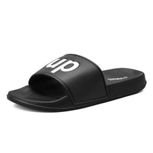 将图片加载到图库查看器，Men Slippers Unisex Bathroom Home Slides Male Couple Beach Sandals Fashion House Shoes Non-slip Flip Flops Mens Bathroom Pool Non-Slip Quick Drying Fashion Slippers
