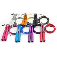 Load image into Gallery viewer, Men Speed Jump Rope Workout Professional Gym Cable Steel Wire Bearing Skipping Rope Flexible Jump Ropes For Fitness Quite Skipping Rope With Bearing And Slender Aluminum Alloy Handle

