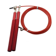 Load image into Gallery viewer, Men Speed Jump Rope Workout Professional Gym Cable Steel Wire Bearing Skipping Rope Flexible Jump Ropes For Fitness Quite Skipping Rope With Bearing And Slender Aluminum Alloy Handle
