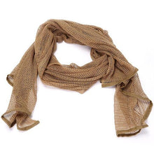 将图片加载到图库查看器，Men Tactical Military Keffiyeh Net Mesh Neck Scarf Shemagh Head Wrap Face Scarf Bandana Outfit Headband Black Motorcycle Balaclava Winter Sport Fishing Fleece Neck Warmer Windproof Dustproof Face Mask Scarf Men Hunting Skis Hiking
