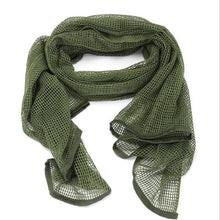 将图片加载到图库查看器，Men Tactical Military Keffiyeh Net Mesh Neck Scarf Shemagh Head Wrap Face Scarf Bandana Outfit Headband Black Motorcycle Balaclava Winter Sport Fishing Fleece Neck Warmer Windproof Dustproof Face Mask Scarf Men Hunting Skis Hiking
