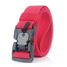 Load image into Gallery viewer, Men Tactical Quick Release Magnetic Buckle Belt Classic Soft Nylon Sports Duty Work Belts

