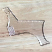 Load image into Gallery viewer, Men Transparent Modern Beard Shaping Tool  Lightweight And Flexible Fits All-In-One Styling Beard Comb
