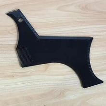 Load image into Gallery viewer, Men Transparent Modern Beard Shaping Tool  Lightweight And Flexible Fits All-In-One Styling Beard Comb
