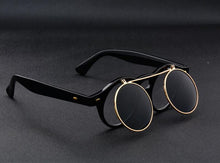 Load image into Gallery viewer, Men Vintage Flat Top Goggles Round Design Metal Retro Glasses For Men &amp; Women Flip Up Sun Glasses New Colourful Fashionable Sunglasses For Men &amp; Women
