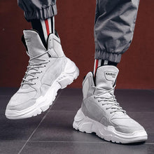 将图片加载到图库查看器，Men Winter Autumn Warm Modern High Tops Shoes Rubber Sole Running Sport Shoes High Quality Mesh Walking Jogging Non Slip Athletic Mens Sneakers
