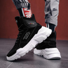 将图片加载到图库查看器，Men Winter Autumn Warm Modern High Tops Shoes Rubber Sole Running Sport Shoes High Quality Mesh Walking Jogging Non Slip Athletic Mens Sneakers
