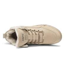 Load image into Gallery viewer, Men Winter Comfortable Shoes Warm Fur Snow Boots Ankle Winter Boots For Men Plush Sneakers High-Top Outdoor Snow Boots Water Resistant Shoes Anti-Slip Fully Fur Lined Casual Lightweight Shoes
