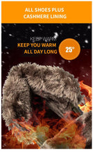 将图片加载到图库查看器，Men Winter Snow Boots Waterproof Leather Outdoor Hiqh Quality Boots Training Boots Non-Slip Warm Waterproof Mid Calf Shoes Outdoor Hiking Climbing Full Fur Lined Design
