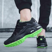 将图片加载到图库查看器，Mens  Air Cushion Mesh Breathable Running Shoes Outdoor Sports Athletic Walking Workout Sneakers Fashion Sport Gym Jogging Tennis Fitness Sneaker
