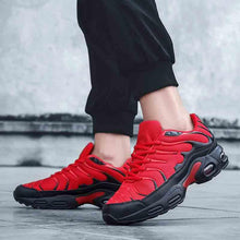 将图片加载到图库查看器，Mens  Air Cushion Mesh Breathable Running Shoes Outdoor Sports Athletic Walking Workout Sneakers Fashion Sport Gym Jogging Tennis Fitness Sneaker
