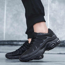 将图片加载到图库查看器，Mens  Air Cushion Mesh Breathable Running Shoes Outdoor Sports Athletic Walking Workout Sneakers Fashion Sport Gym Jogging Tennis Fitness Sneaker
