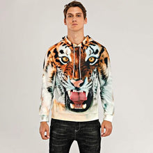 Load image into Gallery viewer, Men's Animal Patterned 3D Tiger Hoodie
