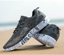 Load image into Gallery viewer, Mens Aqua Breathable Beach Quick Drying Water Shoes Outdoor Fishing Wading Shoes Water Sneakers Ultra Lightweight Breathable Walking Shoes Non Slip Athletic Fashion Sneakers
