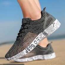 Load image into Gallery viewer, Mens Aqua Breathable Beach Quick Drying Water Shoes Outdoor Fishing Wading Shoes Water Sneakers Ultra Lightweight Breathable Walking Shoes Non Slip Athletic Fashion Sneakers
