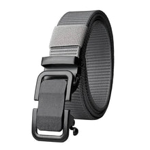 Load image into Gallery viewer, Men's Automatic Metal Buckle Nylon Canvas Webbing Belt
