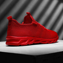 Load image into Gallery viewer, Mens Black Sneakers Casual Summer High Quality Mesh Sneakers Lightweight Breathable Mesh Sneakers Fashion Tennis Breathable Walking Gym Work Sneakers
