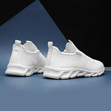 Load image into Gallery viewer, Mens Black Sneakers Casual Summer High Quality Mesh Sneakers Lightweight Breathable Mesh Sneakers Fashion Tennis Breathable Walking Gym Work Sneakers
