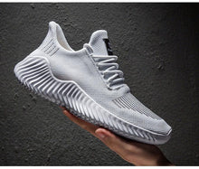 Load image into Gallery viewer, Mens Breathable White Trendy Sneakers  Casual Design  Light Walking Running Trainers Casual Breathable Mesh Men Running Shoes Walking Sneakers
