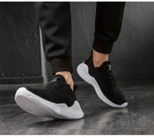 Load image into Gallery viewer, Mens Breathable White Trendy Sneakers  Casual Design  Light Walking Running Trainers Casual Breathable Mesh Men Running Shoes Walking Sneakers
