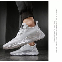 Load image into Gallery viewer, Mens Breathable White Trendy Sneakers  Casual Design  Light Walking Running Trainers Casual Breathable Mesh Men Running Shoes Walking Sneakers
