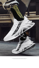 将图片加载到图库查看器，Mens Casual Luxury Shoes Trainer Race White Shoes Fashion Summer Men's Sneakers Fashion Sport Running Non Slip Casual Shoe Athletic Tennis Walking Outdoor Modern Design Shoes
