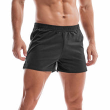 将图片加载到图库查看器，Mens Cotton Sleep Bottoms Lounge Home Pajama Shorts Elastic Waist Breathable Solid Underwear Boxers Man Jogger Yoga Sport Shorts Bodybuilding Workout Shorts Lightweight Running Lounge Cotton Sleep Bottoms
