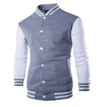 将图片加载到图库查看器，Mens Fashion Casual Slim Fit Jacket Men/Boy Baseball Jacket Men Fashion Design Classic Elegant Clothing Men's College Comfortable Jacket High School Long Sleeves Jackets
