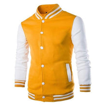 将图片加载到图库查看器，Mens Fashion Casual Slim Fit Jacket Men/Boy Baseball Jacket Men Fashion Design Classic Elegant Clothing Men's College Comfortable Jacket High School Long Sleeves Jackets
