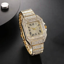 Load image into Gallery viewer, Men's Fashion Elegant High-End Analog Zinc Alloy Watch with Rhinestones
