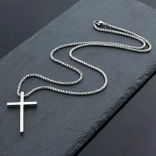 Load image into Gallery viewer, Men's Fashion Stainless Steel Cross Pendant Necklace
