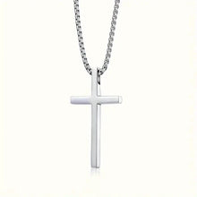 Load image into Gallery viewer, Men's Fashion Stainless Steel Cross Pendant Necklace
