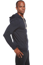 Load image into Gallery viewer, Men's Henley Style Bamboo Viscose Fleece Hoodie
