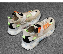 将图片加载到图库查看器，Mens Luxury Sneakers Casual Sports Trainer Race White Shoes Fashion Running Modern Sneakers Autumn Breathable Trendy Mens Walking Casual Sneakers
