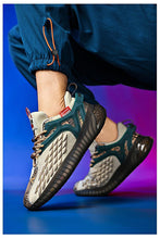 将图片加载到图库查看器，Mens Luxury Sneakers Casual Sports Trainer Race White Shoes Fashion Running Modern Sneakers Autumn Breathable Trendy Mens Walking Casual Sneakers
