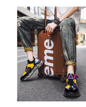 将图片加载到图库查看器，Mens Luxury Sneakers Casual Sports Trainer Race White Shoes Fashion Running Modern Sneakers Autumn Breathable Trendy Mens Walking Casual Sneakers
