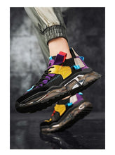将图片加载到图库查看器，Mens Luxury Sneakers Casual Sports Trainer Race White Shoes Fashion Running Modern Sneakers Autumn Breathable Trendy Mens Walking Casual Sneakers
