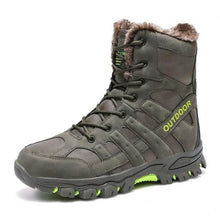 Load image into Gallery viewer, Mens Outdoor Sports Hiking Boots Wear Resisting Work Shoes Footwear Mountain Sport Mid-Cut Black Hiking Boots Outdoor Mountaineering Outdoor Winter Shoes
