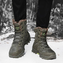 Load image into Gallery viewer, Mens Outdoor Sports Hiking Boots Wear Resisting Work Shoes Footwear Mountain Sport Mid-Cut Black Hiking Boots Outdoor Mountaineering Outdoor Winter Shoes
