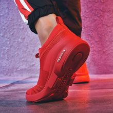 Load image into Gallery viewer, Mens Red Sneakers Flats Sport Footwear Couple Sneakers New Fashion Lovers Casual Lightweight Jogging Breathable Tennis Sport Shoes For Workout OutdoorWalking

