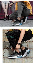 将图片加载到图库查看器，Mens Running Sneakers Luxury Mens Casual Shoes Trainer Race Off White Shoes Slip on Walking Casual Breathable Air Cushion Fashion Lightweight Sneakers

