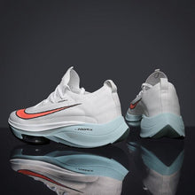 将图片加载到图库查看器，Mens Running Sneakers Luxury Mens Casual Shoes Trainer Race Off White Shoes Slip on Walking Casual Breathable Air Cushion Fashion Lightweight Sneakers
