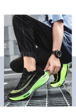 将图片加载到图库查看器，Mens Running Sneakers Luxury Mens Casual Shoes Trainer Race Off White Shoes Slip on Walking Casual Breathable Air Cushion Fashion Lightweight Sneakers
