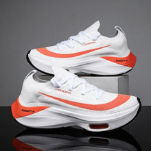 将图片加载到图库查看器，Mens Running Sneakers Luxury Mens Casual Shoes Trainer Race Off White Shoes Slip on Walking Casual Breathable Air Cushion Fashion Lightweight Sneakers
